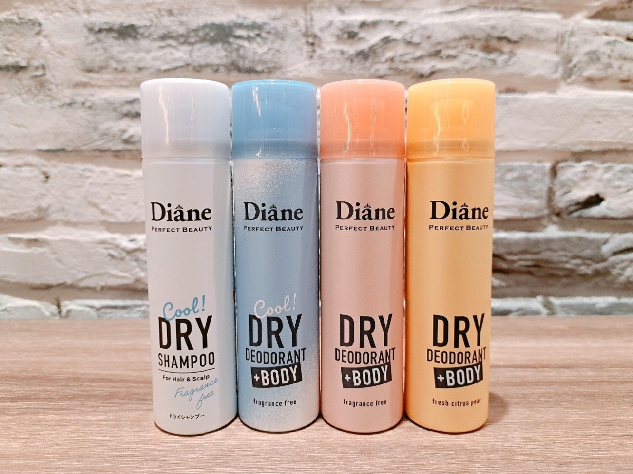 汗・ニオイ対策！「Diane（ダイアン）」ドライシャンプー